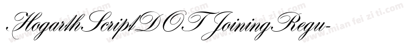HogarthScriptDOT JoiningRegu字体转换